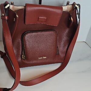 Calvin Klein Rich Brown Crossbody Bag